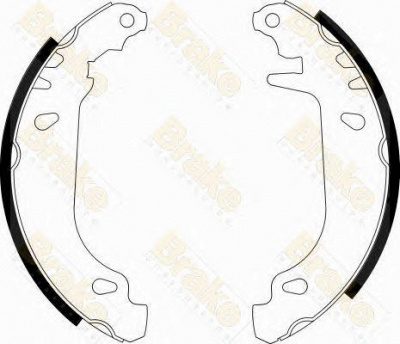 BRAKE ENGINEERING sh1211 -  Комплект тормозных колодок